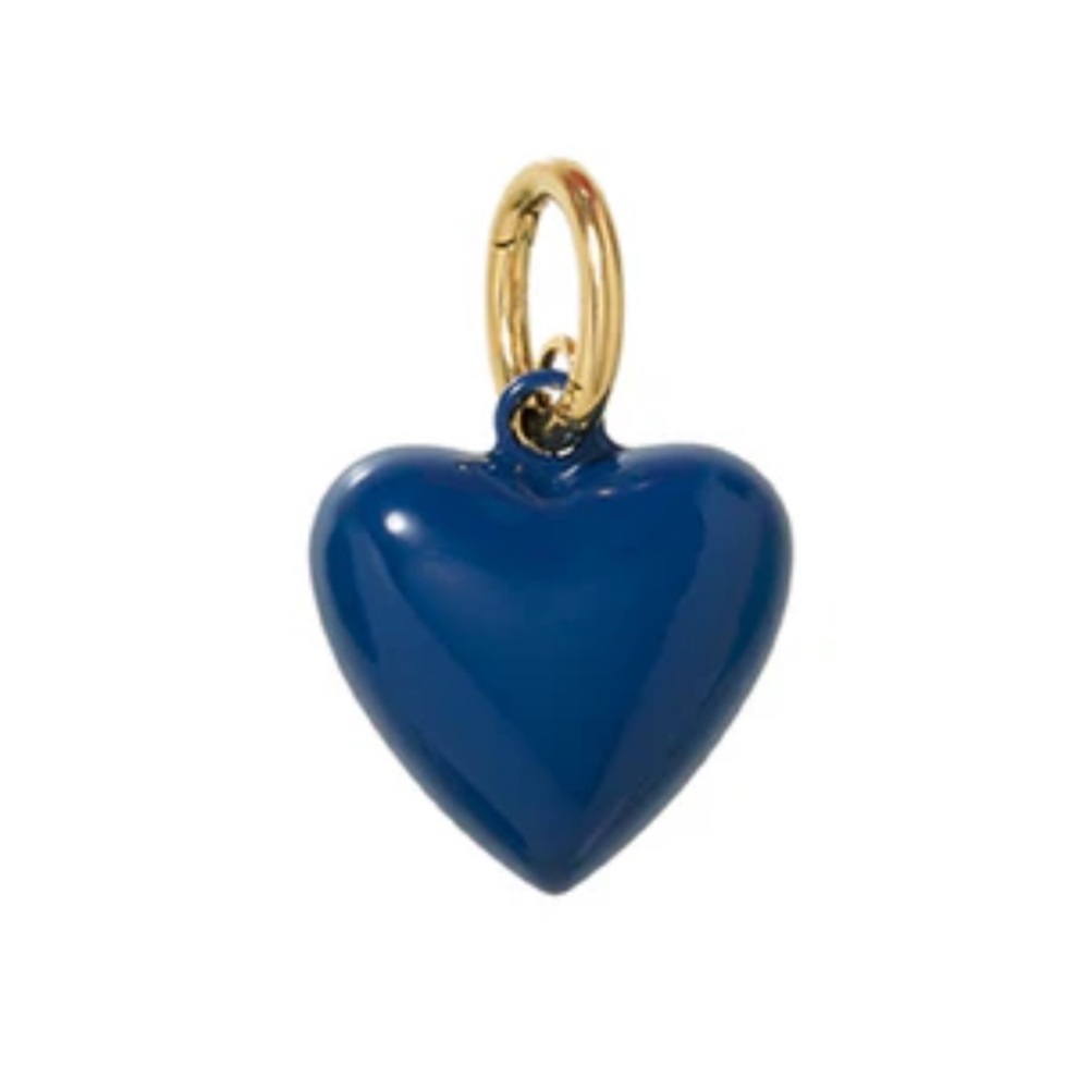 Roxanne Assoulin The Mini Puffy Heart Charms - Navy